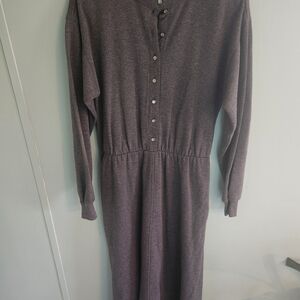 Elegant Charcoal Midi Dress